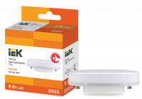 Лампа светодиодная T75 таблетка 8Вт 230В 3000К GX53 IEK