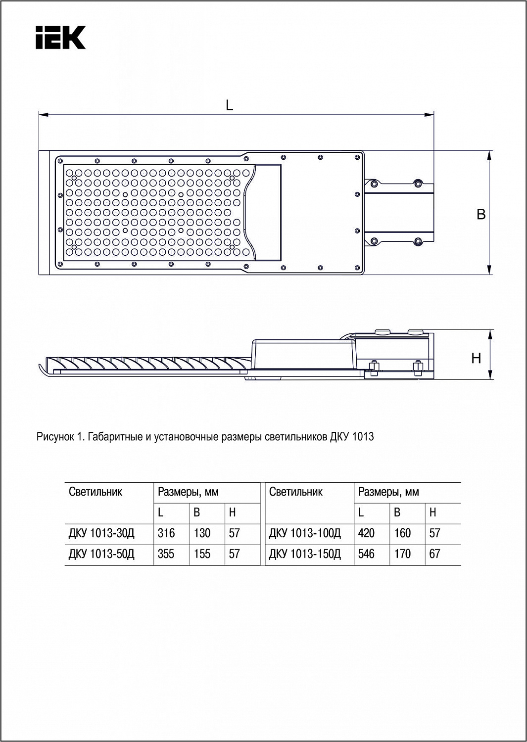 Светильник светодиодный ДКУ 1013-150Д 5000К IP65 IEK