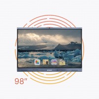Интерактивная панель AnTouch ANTP-98-20icG2.1 98",  ANDROID 11, 8 Гб / 128 Гб, 4К, 1200:1, 400 лм, Type-С, Miracast, Dlna, AirPlay, WI-FI, камера 13 Мп, встроенный микрофонный массив