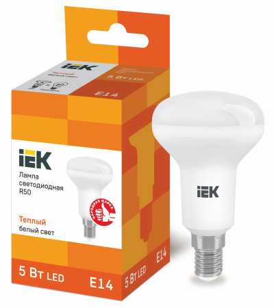 Лампа светодиодная R50 рефлектор 5Вт 230В 3000К E14 IEK – №1