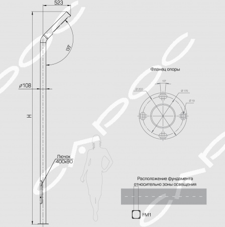 Светодиодная система уличного освещения Стик 108 STICK 108 40 M – №2