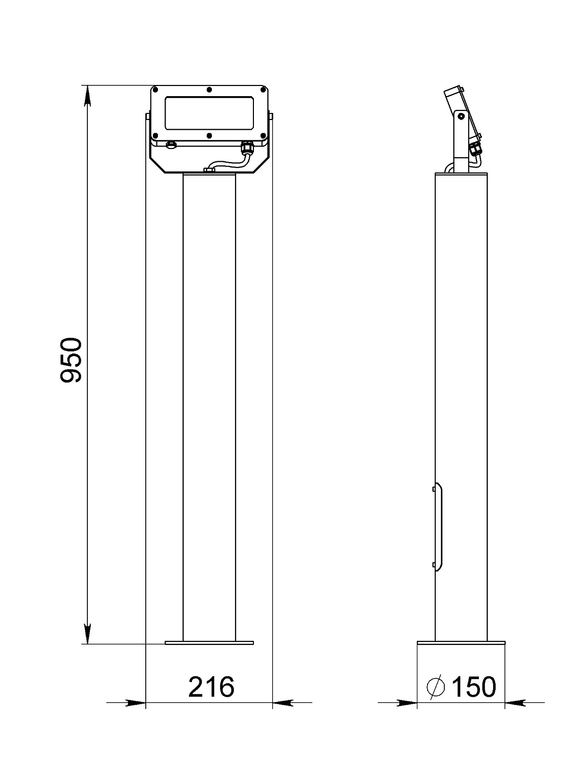 Парковый светодиодный светильник D-ArchiLine Column C