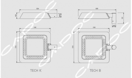 Светодиодный уличный светильник ТЕХНО TECH 40 – №2