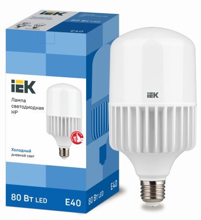 Лампа светодиодная HP 80Вт 230В 6500К E40 IEK – №1