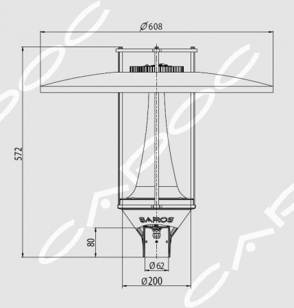 Светильник уличный светодиодный Аксель V4 AKS V4 LED M – №2